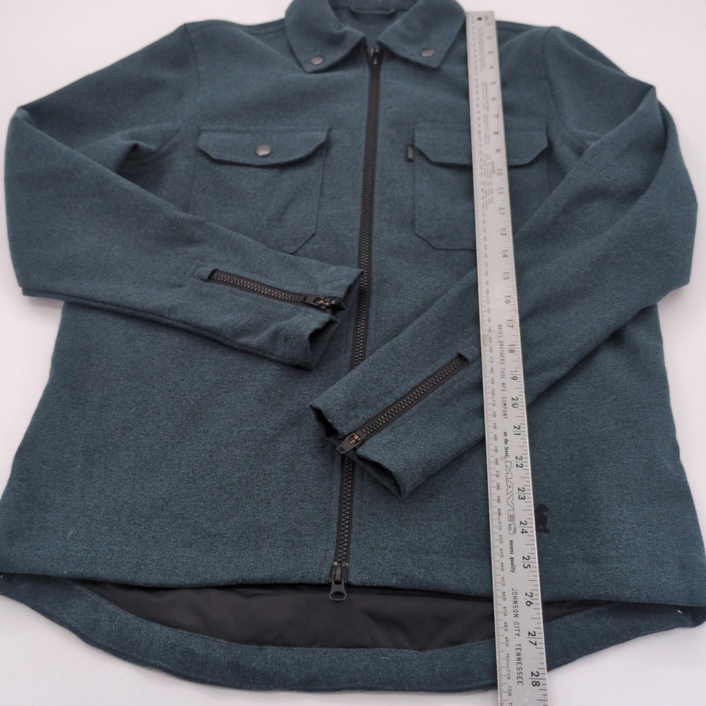 Chrome Industries Ike Windshirt Jacket Men's Size S Blue Full Zip Shacket EUC - Picture 5 of 9